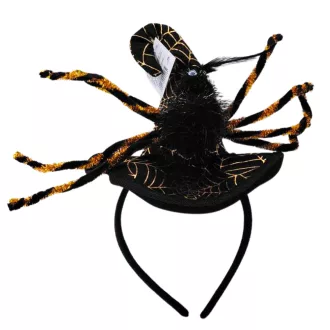 Hajráf halloween pókos kalapdísszel 