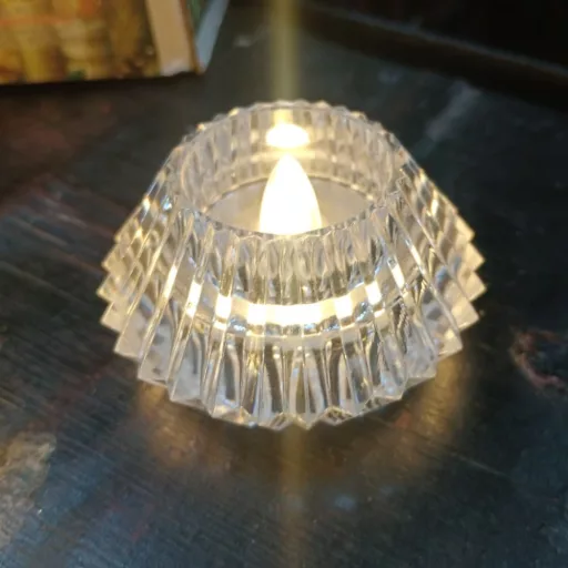 Led gyertya 4,6cm-es - Kristály hatású
