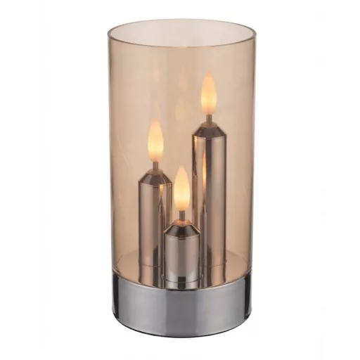 Led gyertya 3 égős 15cm-es