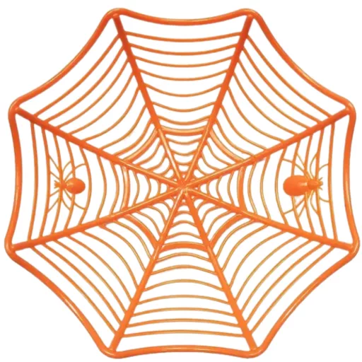Pókhálós műanyag tál halloweenre többféle