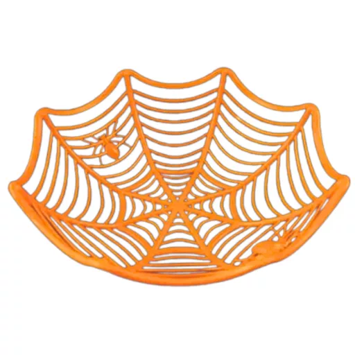 Pókhálós műanyag tál halloweenre többféle
