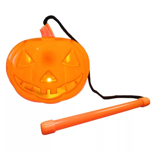 Halloween műanyag tök lámpás