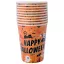 Halloween narancssárga papír pohár 10db/szett 