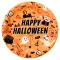 Halloween narancssárga papír tányér 23cm 10db/szett 