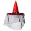 Halloween boszorkánykalap - Piros