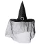 Halloween boszorkánykalap - Fekete