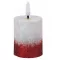 Led gyertya 6cm-es - piros
