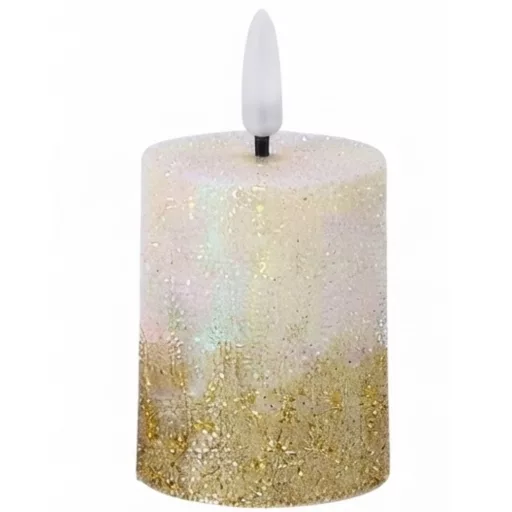 Led gyertya 6cm-es - arany