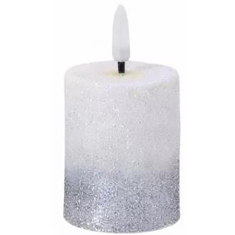 Led gyertya 6cm-es - ezüst