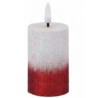 Led gyertya 8,5cm-es - piros