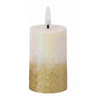 Led gyertya 8,5cm-es - arany