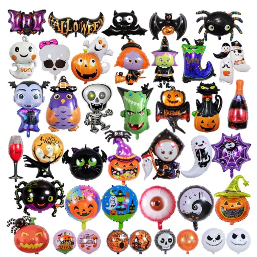 Halloweeni dekorációs fólia lufi