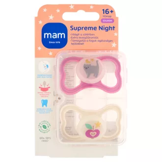 MAM Supreme Night szilikon cumi 16+ hónap 2 db