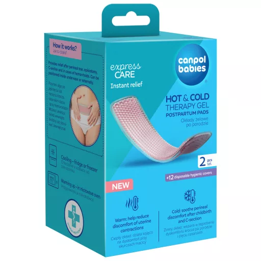 Canpol babies szülés utáni gélpárna 2db + 12db huzat hideg és meleg terápiás