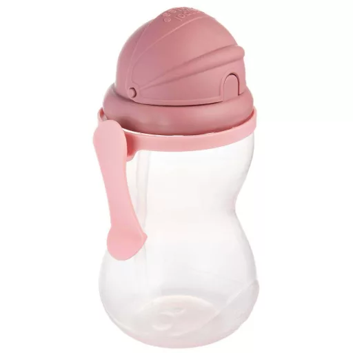 Canpol babies sport itatópohár szívószállal 370ml rózsaszín