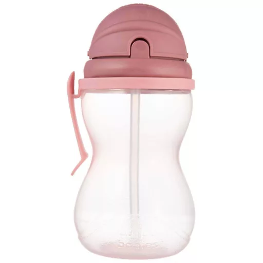 Canpol babies sport itatópohár szívószállal 370ml rózsaszín