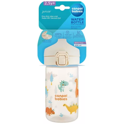 Canpol babies gyermek kulacs 400ml Junior bézs
