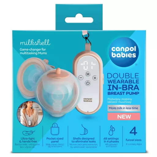 Canpol babies melltartóba helyezhető mellszívó MilkShell dupla