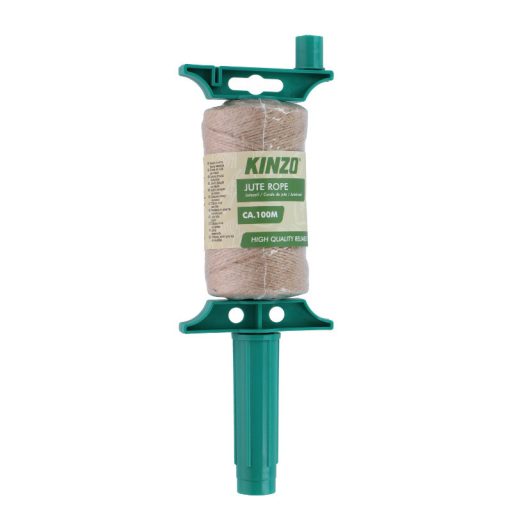 Kinzo juta kötél tartóval és csévélővel 100m
