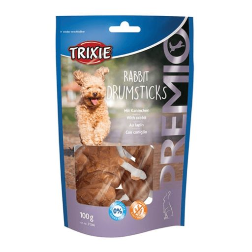Trixie kutya jutalomfalat 100g Premio Rabbit Drumstick