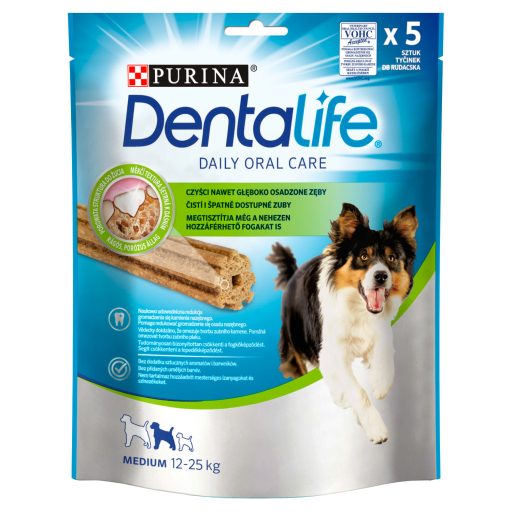 Purina Dentalife Medium jutalomfalat felnőtt kutyák számára 5 db 115 g