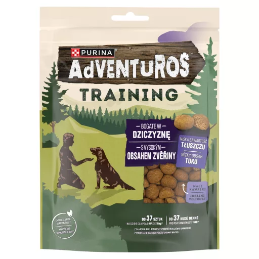 Adventuros Training kutya jutalomfalat 115g Szarvas ízű