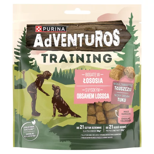 Adventuros Training kutya jutalomfalat 115g Lazac ízű