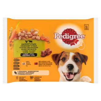   Pedigree Vegyes Válogatás teljes értékű nedves eledel felnőtt kutyák részére 4 x 100 g (400 g)