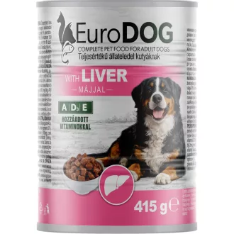 Eurodog kutya konzerv 415g májas