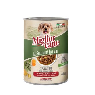 Migliorcane nedves kutyaeledel 405g Adult marha