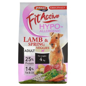   Panzi Fit Active Adult Hypoallergenic bárány teljesértékű eledel felnőtt kutyák részére 4 kg