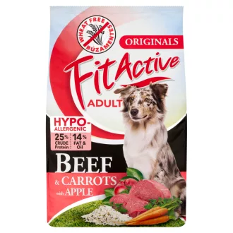   FitActive Adult Hypoallergenic Beef teljes értékű, búzamentes száraz eledel felnőtt kutyáknak 4 kg