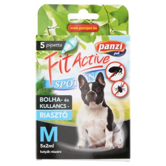   Panzi Fit Active Spot-On bolha- és kullancsriasztó kutyák részére M 5 x 2 ml