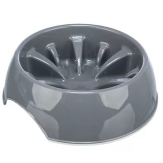   Trixie habzsolásgátló tál 0,8 liter, műanyag – Szürke