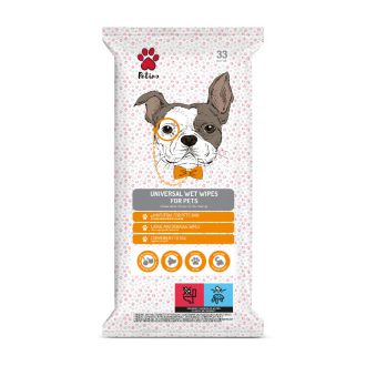   Petino univerzális nedves törlőkendő 33db háziállatoknak