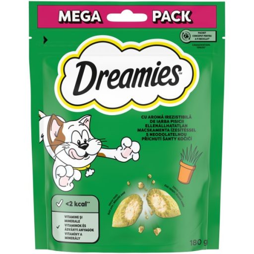 Dreamies cica jutalomfalat 180g Catnip
