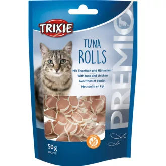 Trixie cica jutalomfalat puha, tonhal karika 50g