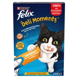 Felix macska jutalomfalat 4x10g Deli Moments Csirke