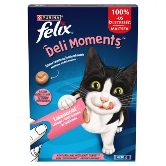 Felix macska jutalomfalat 4x10g Deli Moments Lazac