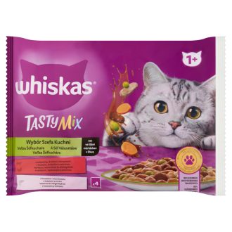   Whiskas alutasakos macskaeledel 4x85g Tasty M.Chef's Ch.