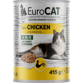 Eurocat macska konzerv 415g csirkés