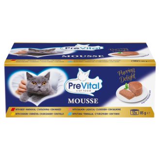   PreVital Mousse teljes értékű állateledel felnőtt macskák számára 12 x 85 g