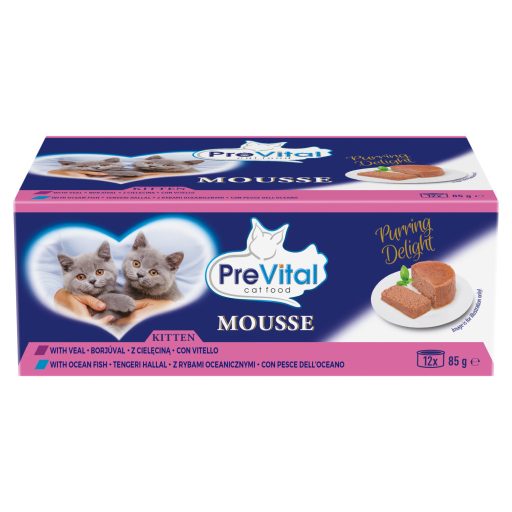 PreVital Mousse teljes értékű állateledel kölyökmacskák számára 12 x 85 g