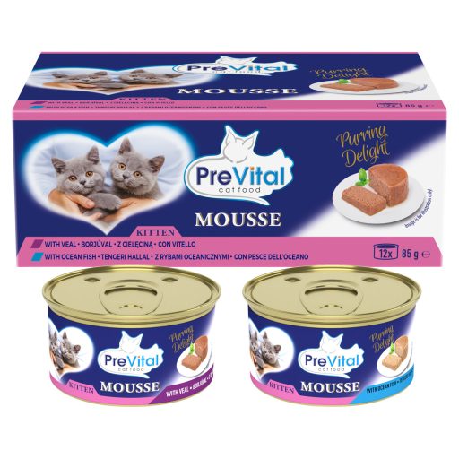 PreVital Mousse teljes értékű állateledel kölyökmacskák számára 12 x 85 g