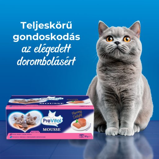PreVital Mousse teljes értékű állateledel kölyökmacskák számára 12 x 85 g