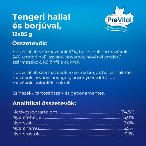 PreVital Mousse teljes értékű állateledel kölyökmacskák számára 12 x 85 g