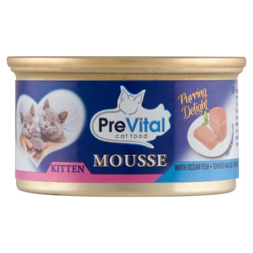 PreVital Mousse teljes értékű állateledel kölyökmacskák számára tengeri hallal 85 g
