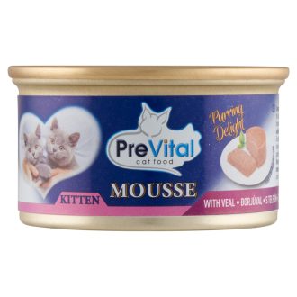   PreVital Mousse teljes értékű állateledel kölyökmacskák számára borjúval 85 g