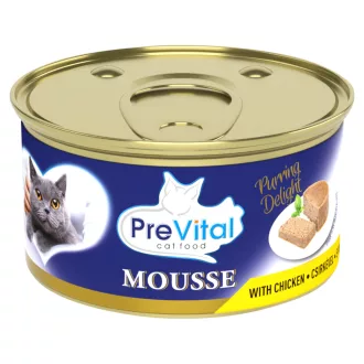   PreVital Mousse teljes értékű állateledel felnőtt macskák számára csirkével 85 g