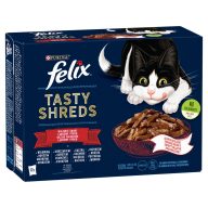   Purina Felix Shreds házias válogatás szószban nedves macskaeledel 12 x 80 g